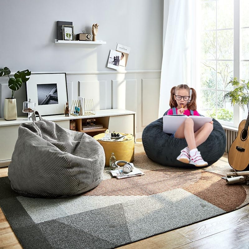 Fur Round Fluffy Bean Bag