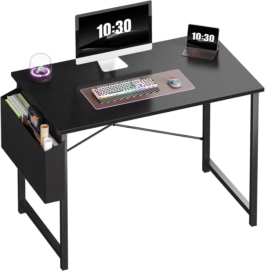 Black Storage Gaming Desk