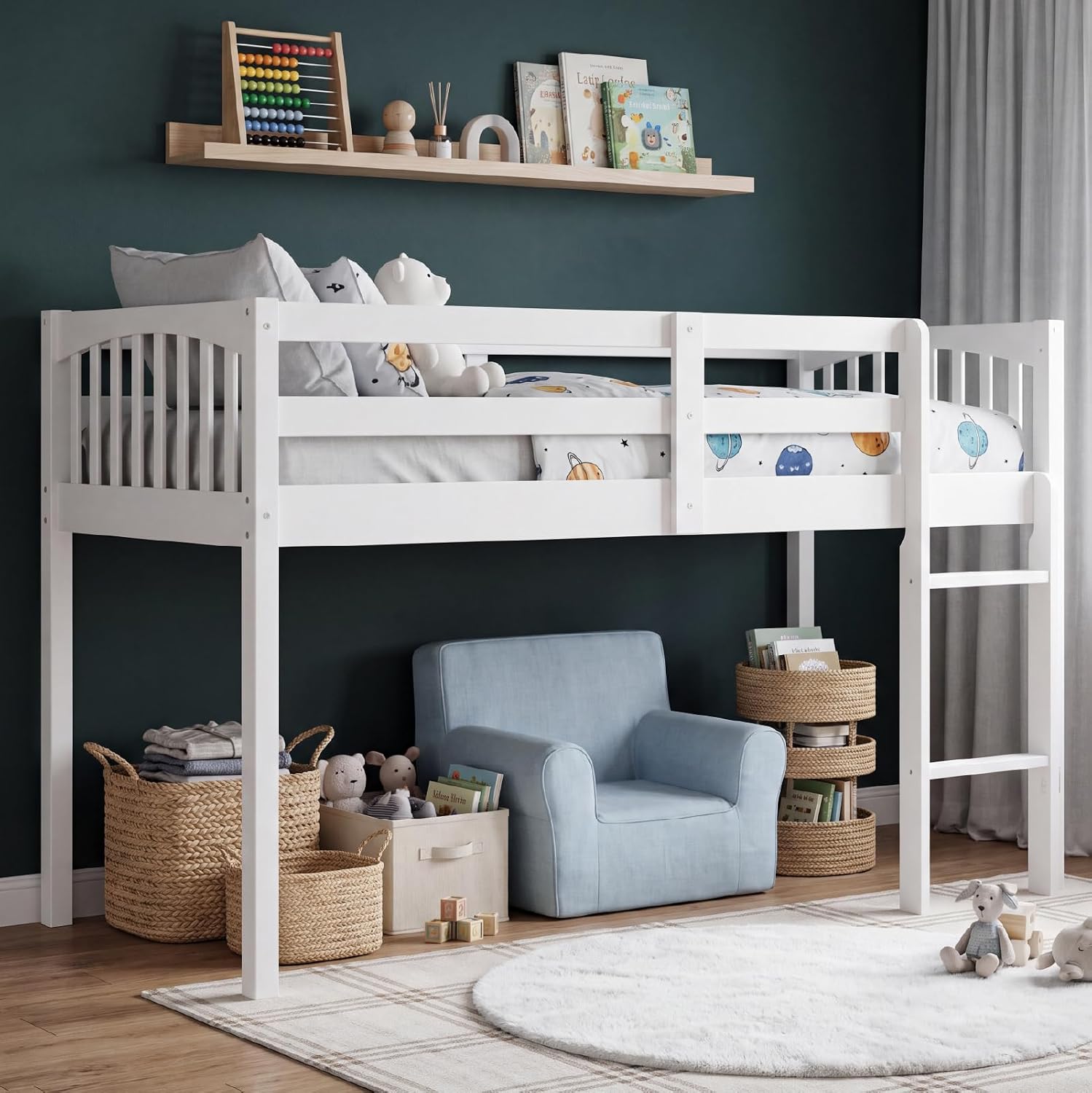 Guard Ladder Kids Wooden Bed