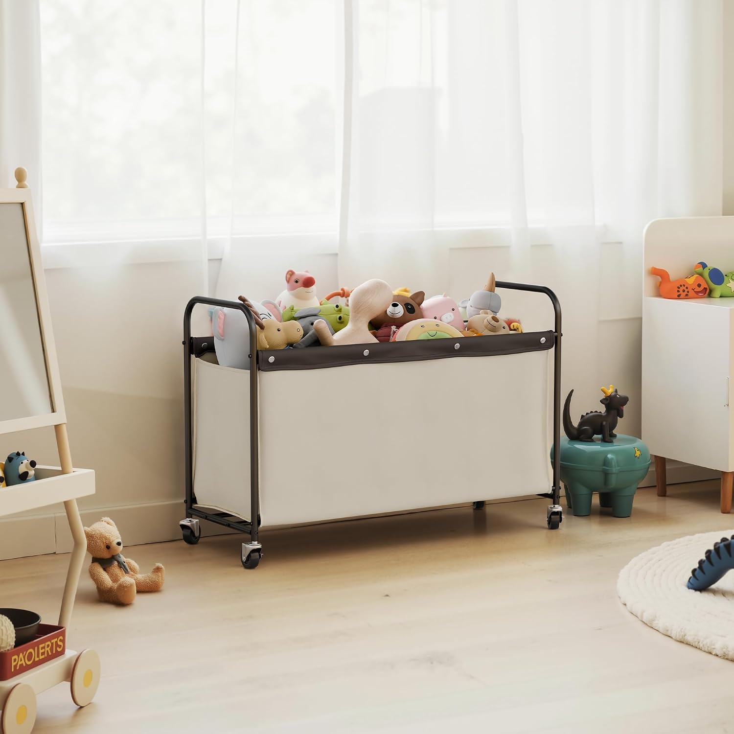 Wheeled Large Fabric Toy Storage Box
