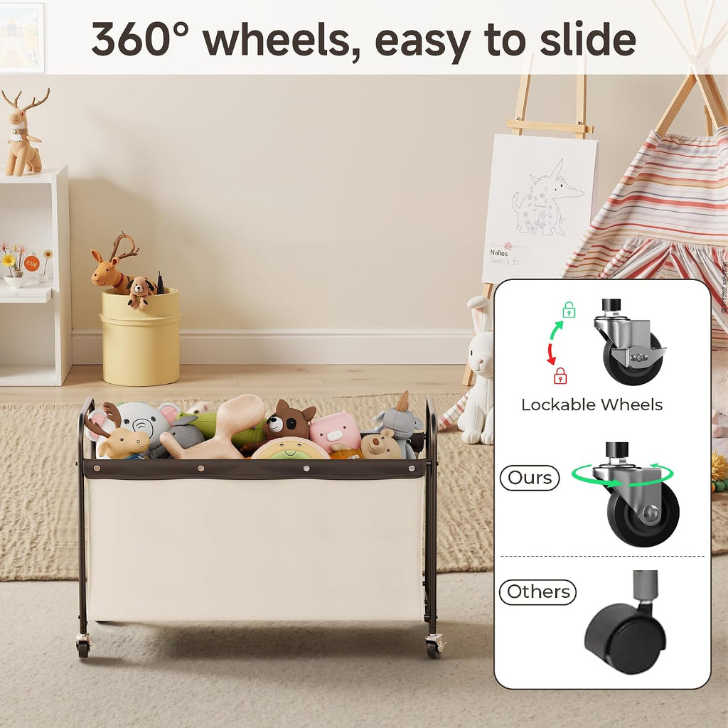 Wheeled Large Fabric Toy Storage Box