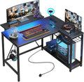Black L RGB Corner Desk