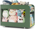 Wheeled Wooden Kids Storage Shelf
