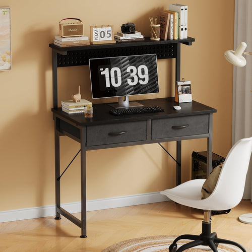 Black Led Gaming Study Desk