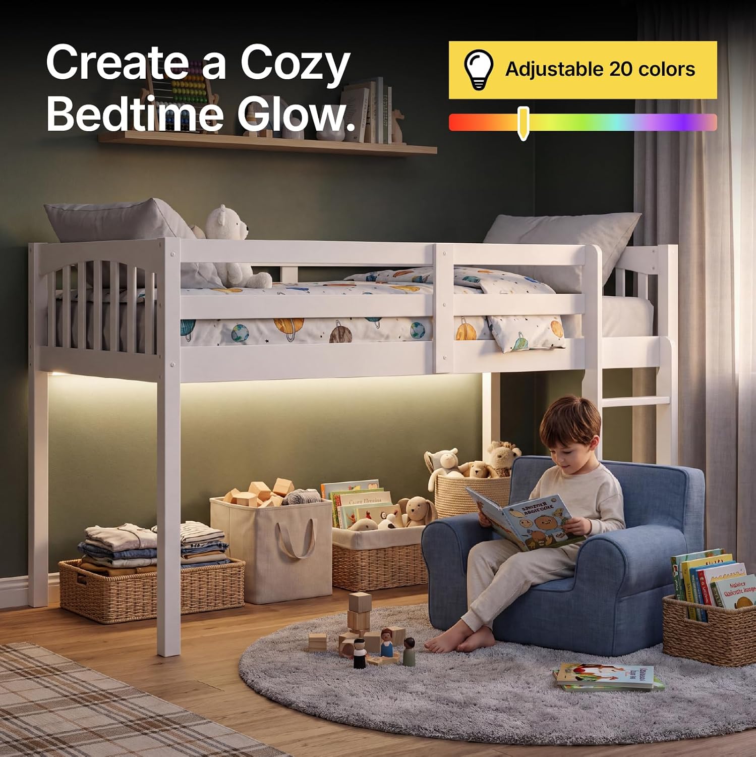 Guard Ladder Kids Wooden Bed