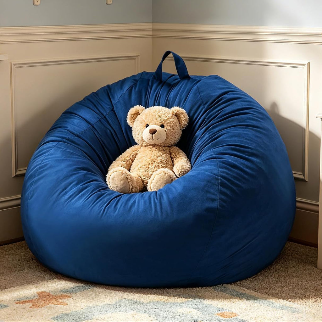 Blue Teardrop Small Bean Bag