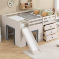 Wood Slide Drawer Loft Bed