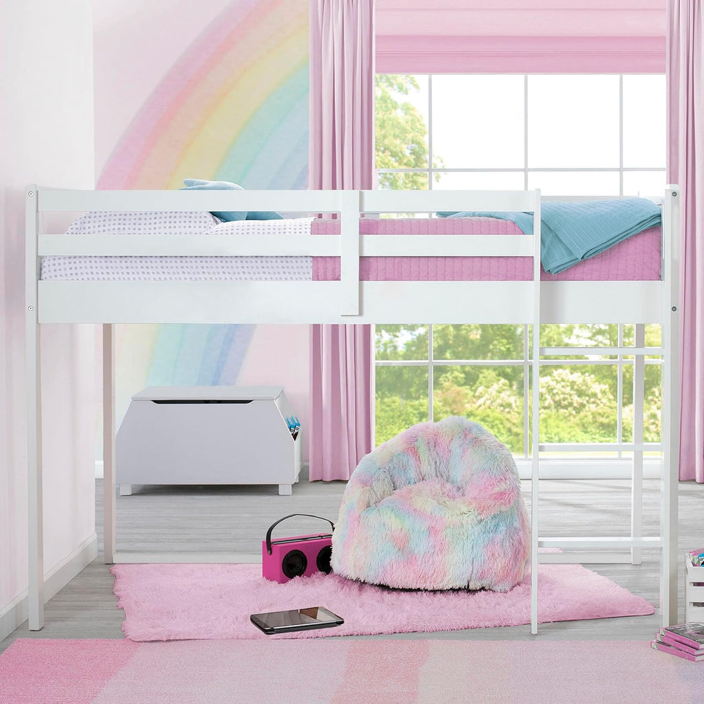 White Guard Twin Loft Bed